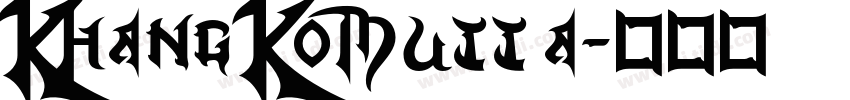 KhAng Komutt A字体转换